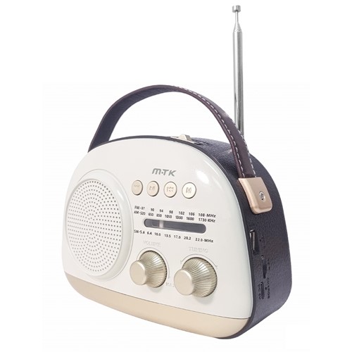 RADIO M-TK TR9438 CREMA/NEGRO